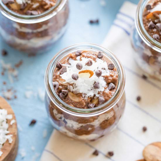“Candy Bar” Chocolate Chia Pudding - Recipe photo by Two Healthy Kitchens