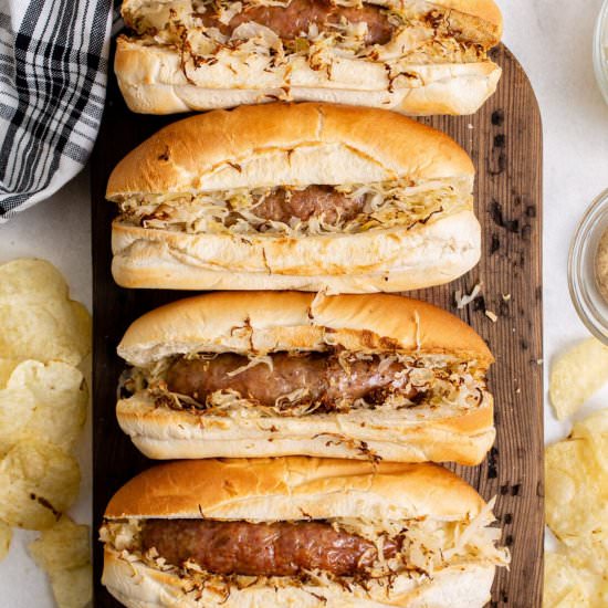 Air Fryer Bratwurst - Recipe photo by amandascookin