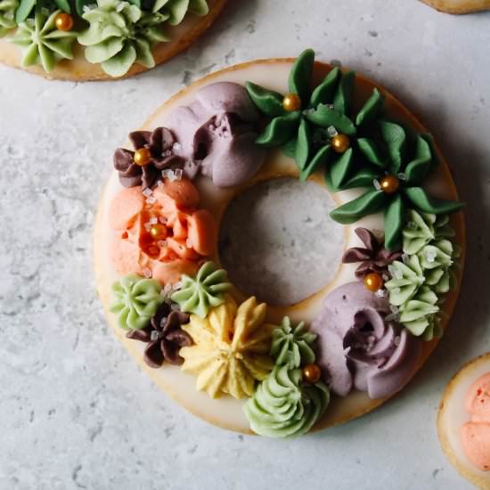 Spring Wreath Cookies - Recipe photo by thefigjar