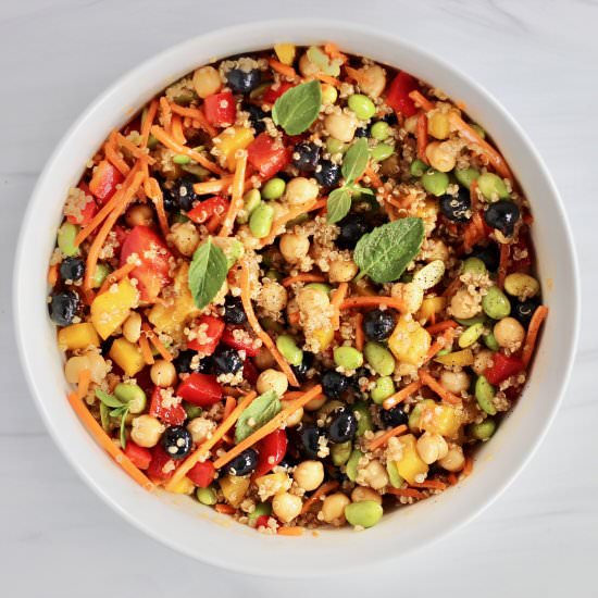 Chickpea Edamame Rainbow Salad - Recipe photo by cheerfulchoices