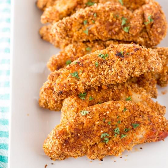 Healthy Air Fryer Chicken Tenders - Recipe photo by Kelli @ Hungry Hobby