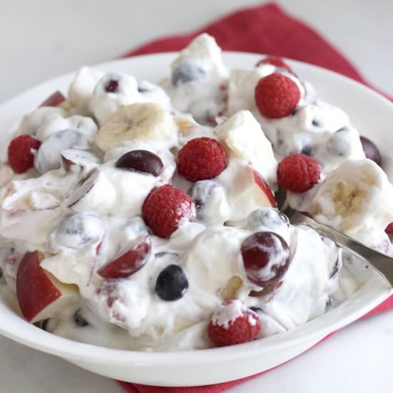 Fruit Salad with Whipped Cream - Recipe photo by Cathys Gluten Free