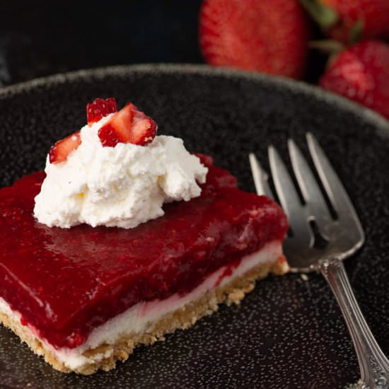 Strawberry Pretzel Salad - Recipe photo by Barbara Curry