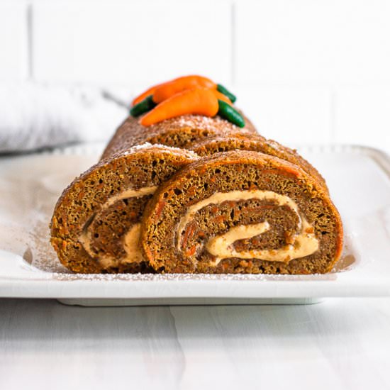 Carrot Cake Roll - Recipe photo by Cinnamon Shtick