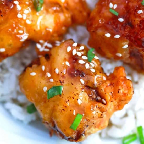 Honey Chicken - Recipe photo by peasandpeonies