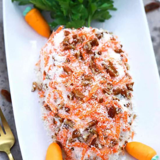 Carrot Cake Cheese Ball - Recipe photo by peasandpeonies