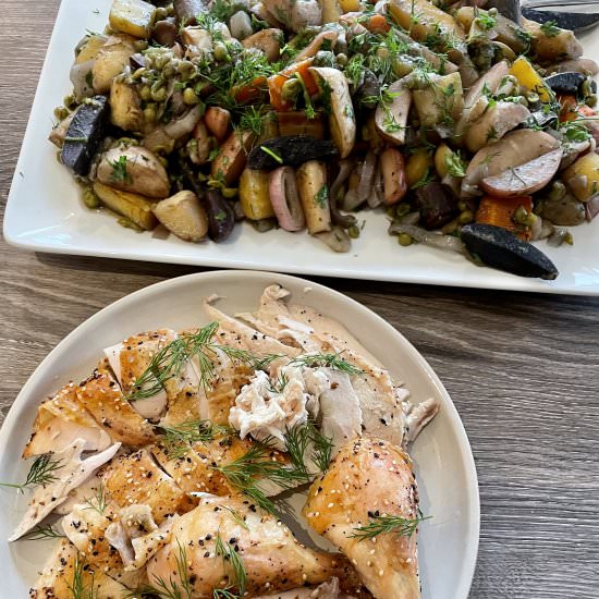 Everything Seasoned Whole Chicken - Recipe photo by onthebias
