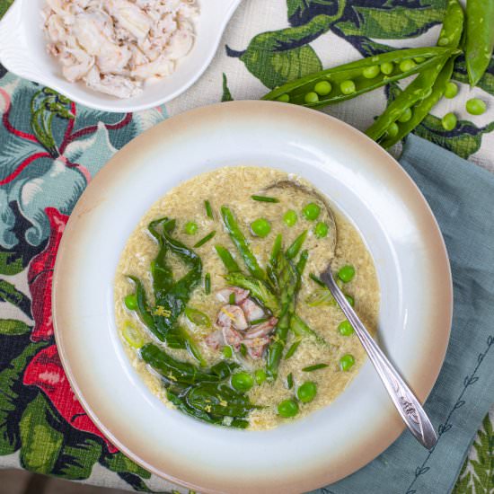 Spring Egg Drop Soup - Recipe photo by a zest for life