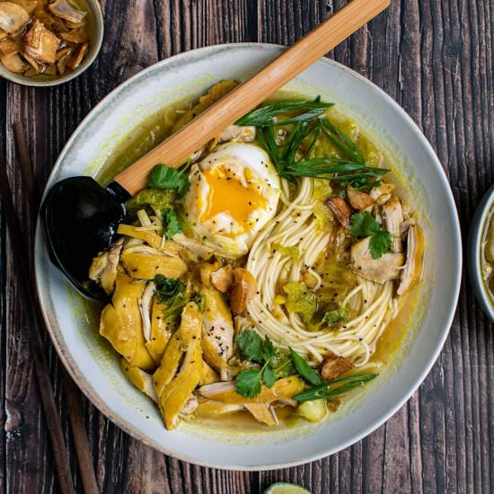 Lemongrass turmeric chicken soup - Recipe photo by cherryonmysundae