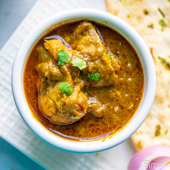 Chicken Saag | Spinach chicken - Recipe photo by simplefreshnyum