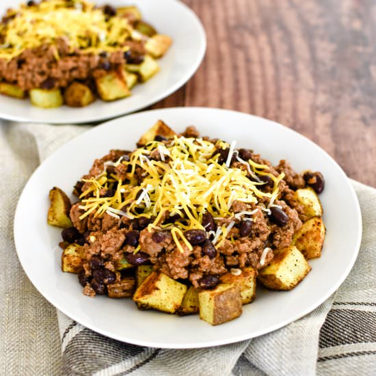 Taco Potato Bowl - Recipe photo by mealsandmilemarkers