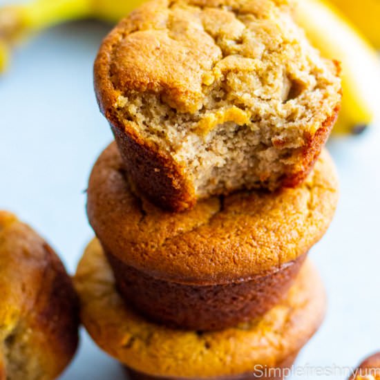 Almond flour banana bread muffins - Recipe photo by simplefreshnyum
