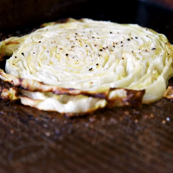 Roasted Cabbage Steaks - Recipe photo by WhiskingMama