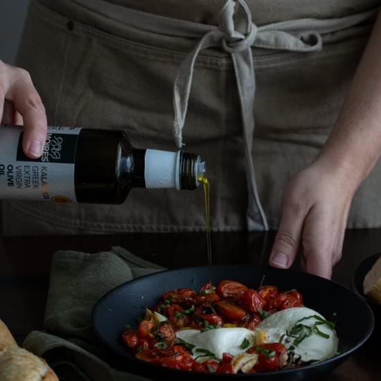 Roasted Tomato Caprese - Recipe photo by Aredspatula