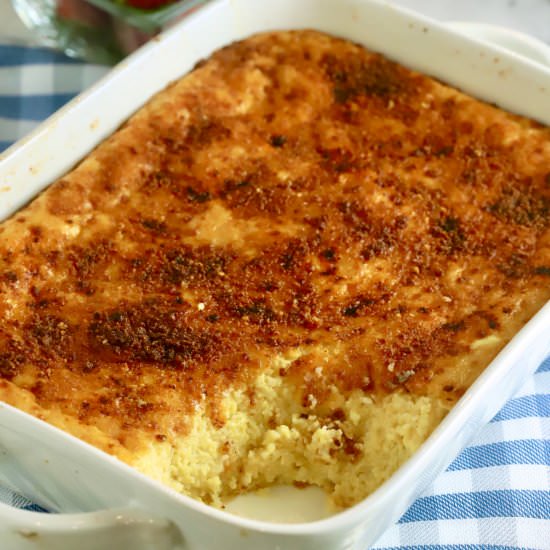 Southern Cheese Grits Casserole - Recipe photo by Grits and Pinecones