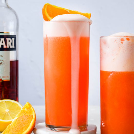 Orange Campari Vodka Sour Cocktail - Recipe photo by nyssas_kitchen