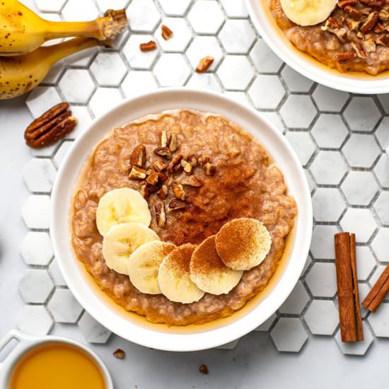 Instant Pot Cinnamon Banana Oats - Recipe photo by IrenaMacri