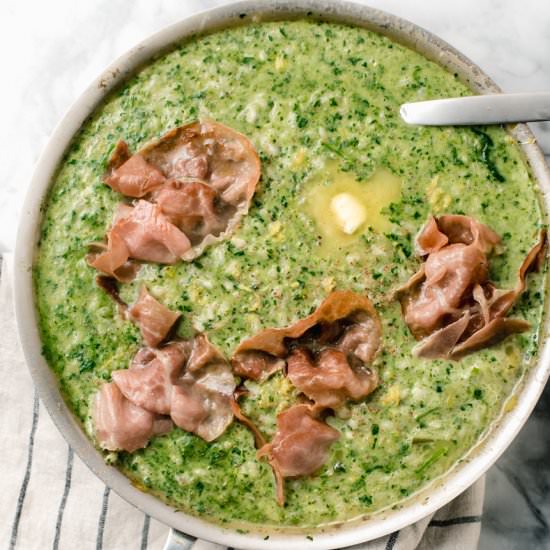 Spinach and Lemon Risotto - Recipe photo by TheFrayedApron