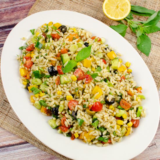 Orzo Pasta Salad - Recipe photo by Flawless Food