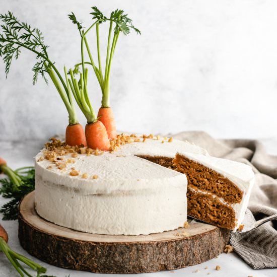 Vegan Carrot Cake - Recipe photo by Thedeliciousplate
