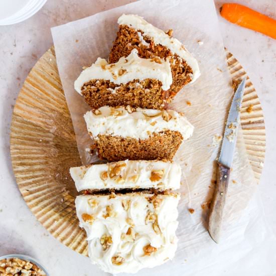 Vegan Carrot Cake w/t Frosting - Recipe photo by cookingwithparita
