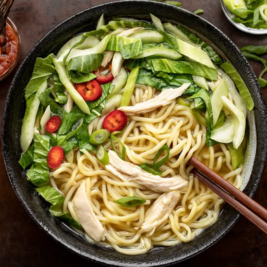 Ramen with Lemongrass-Ginger Broth - Recipe photo by thecozyapron