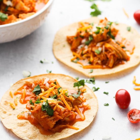 Instant Pot Chicken Tacos - Recipe photo by MaesMenu