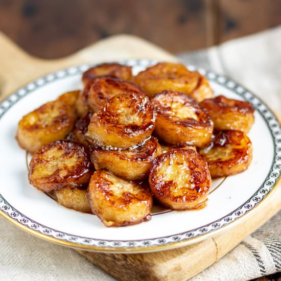 Maple Fried Bananas - Recipe photo by veggie desserts