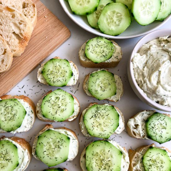 Cucumber And Dill Baguettes - Recipe photo by Modern Meal Makeover