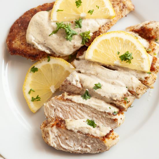 Creamy Lemon Chicken (Dairy Free) - Recipe photo by thymeandjoy