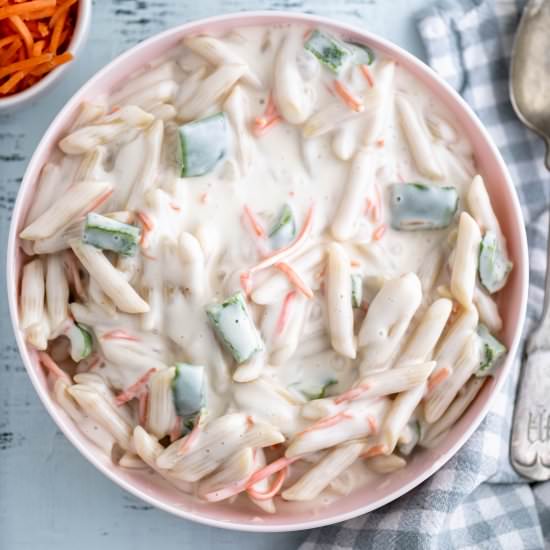 Sweet Macaroni Salad - Recipe photo by megseverydayindulgence