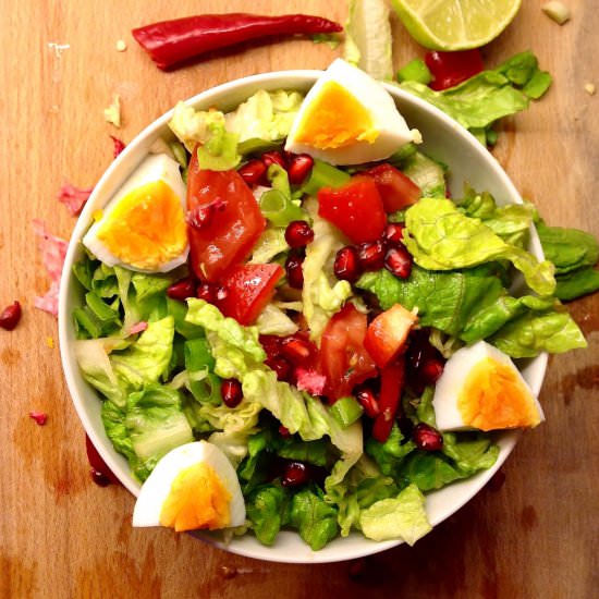 My Big-Small Salad with Pomegranate - Recipe photo by refreshmyhealth