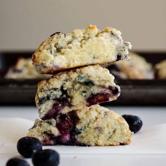 Blueberry Scones - Recipe photo by Milk and Pop