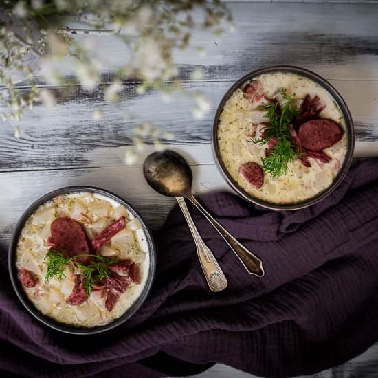 IRISH STYLE POTATO SOUP - Recipe photo by hungerforspice