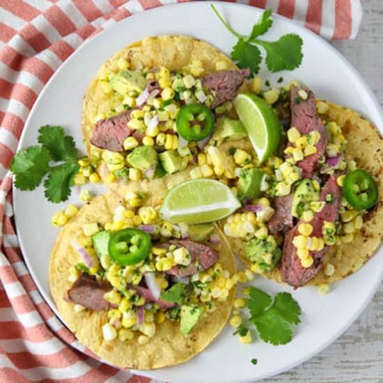 Flank Steak Tacos - Recipe photo by Tastefulventure