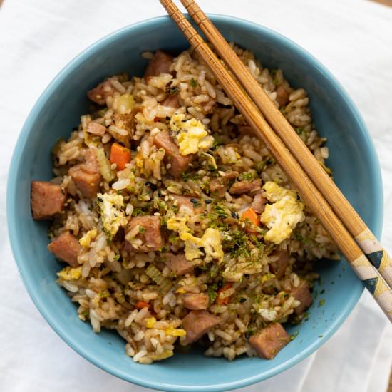 Spam and Egg Fried Rice - Recipe photo by Pacific Potluck
