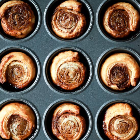 Puff Pastry Cinnamon Rolls - Recipe photo by FunnyLoveLindsay