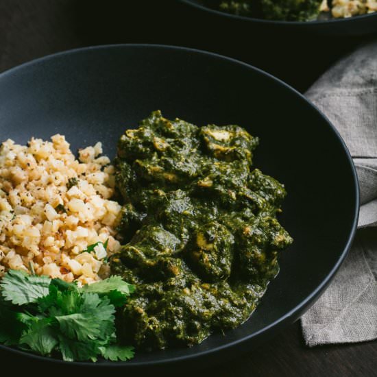 Dairy-Free Chicken Saag - Recipe photo by lesyaholzapfel