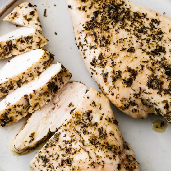 Herb Baked Chicken Breast - Recipe photo by Downshiftology