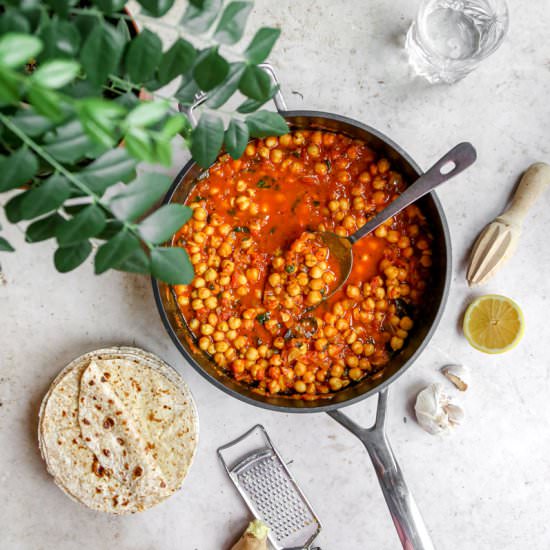 Vegan Indian Authentic Chana Masala - Recipe photo by cookingwithparita