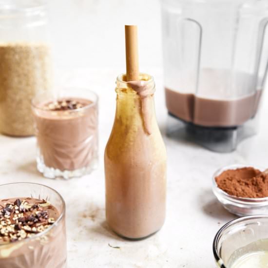 Vegan Chocolate Tahini Smoothie - Recipe photo by cookingwithparita