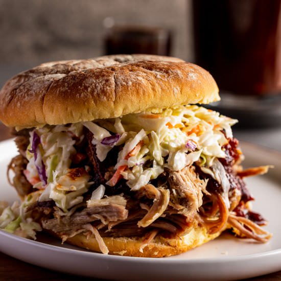 Pulled Pork Sandwich with Coleslaw - Recipe photo by thatzestlife
