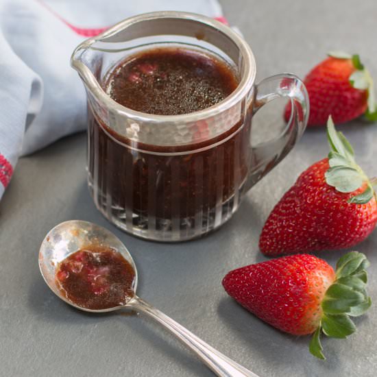 Strawberry-Honey Balsamic Vinaigret - Recipe photo by a zest for life