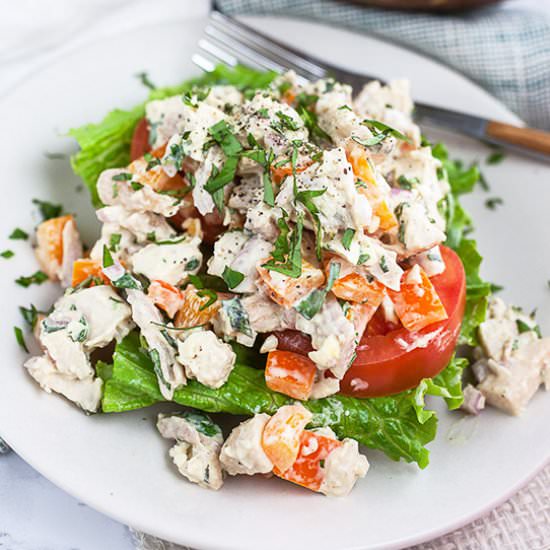 Lemon Basil Chicken Salad - Recipe photo by therusticfoodie