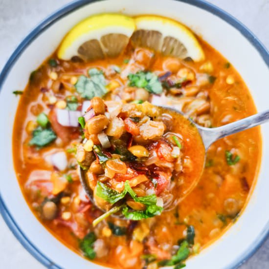 Green Lentils and Coconut Milk Soup - Recipe photo by RominasLittleCorner