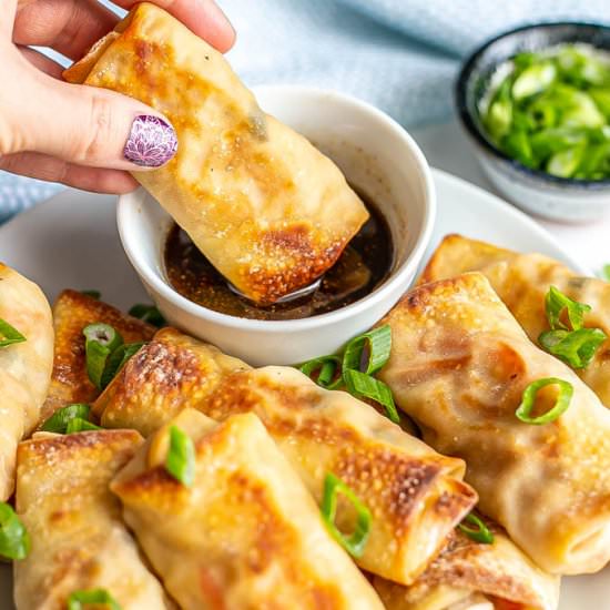 Baked vegetable egg rolls - Recipe photo by Family Food on the Table