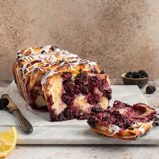 Roasted blackberry lemon bread - Recipe photo by cherryonmysundae