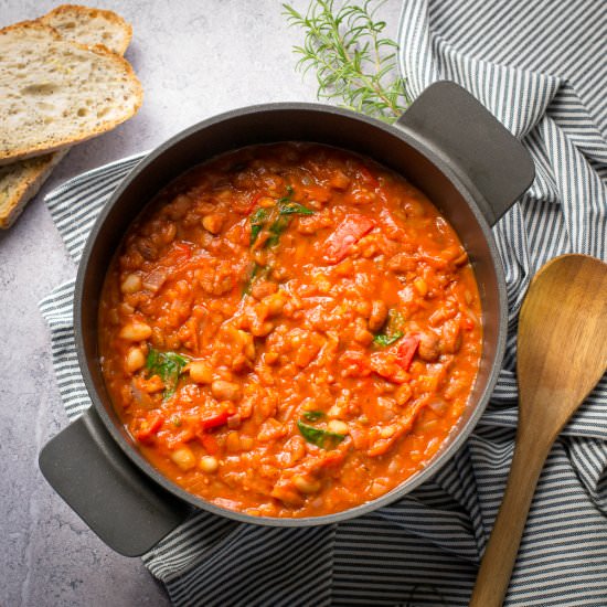Tuscan Bean Stew - Recipe photo by thevegspace