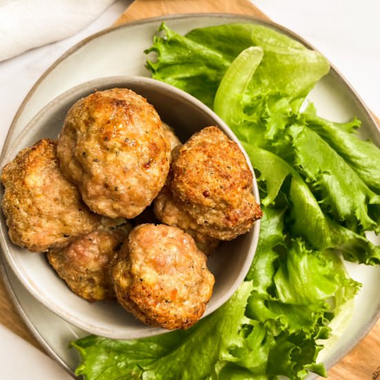 Pesto Turkey Meatballs with Ricotta - Recipe photo by SugarandSnapPeas