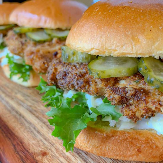 Crispy Baked Chicken Sandwich - Recipe photo by NotEntirelyAverage